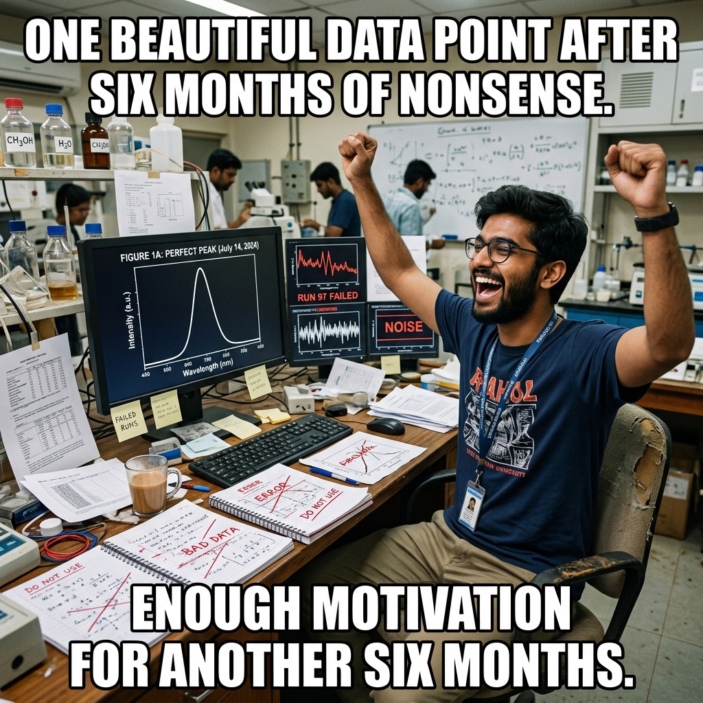 One Beautiful Data Point: Enough hope to repeat the experiment ten more times.
